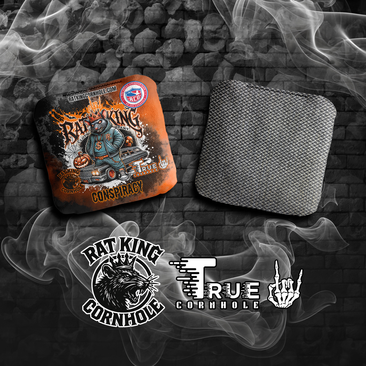True Cornhole RATWEEN Cornhole Bags Orange
