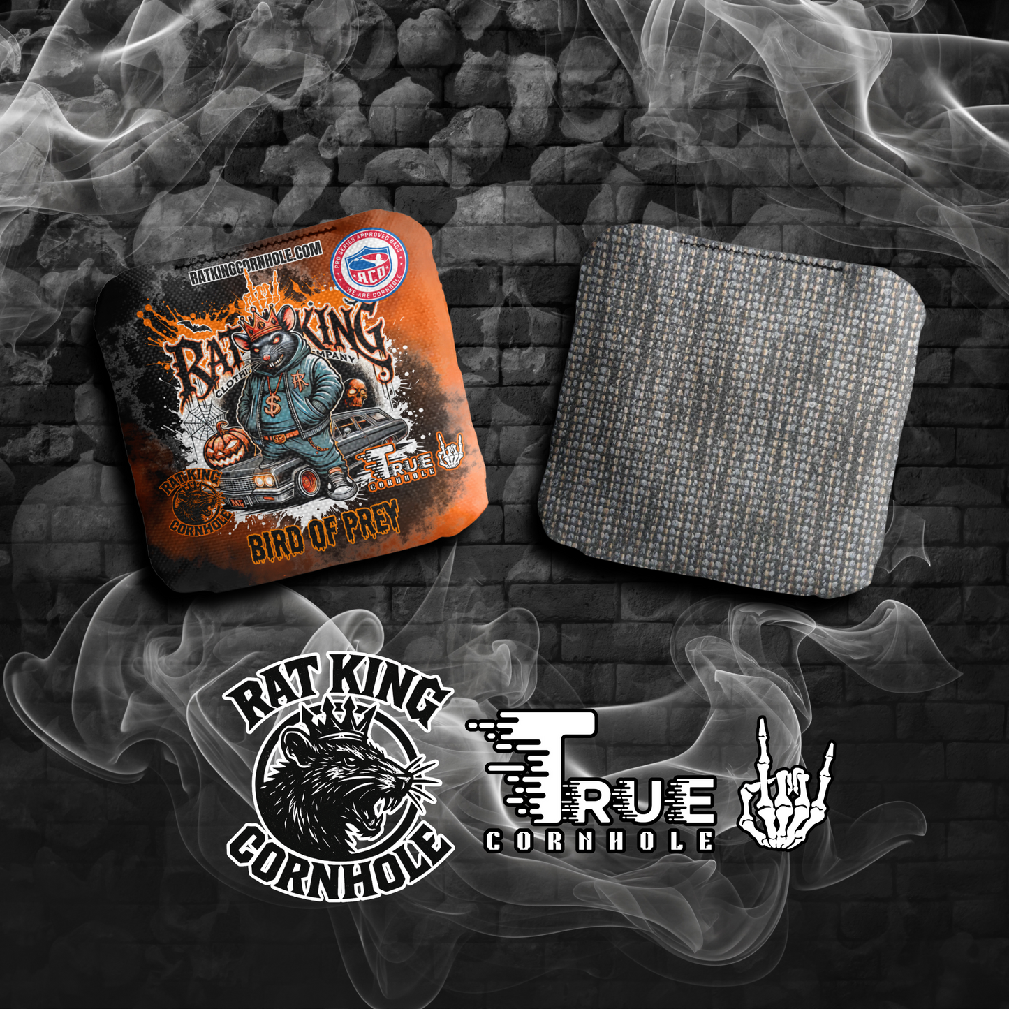True Cornhole RATWEEN Cornhole Bags Orange