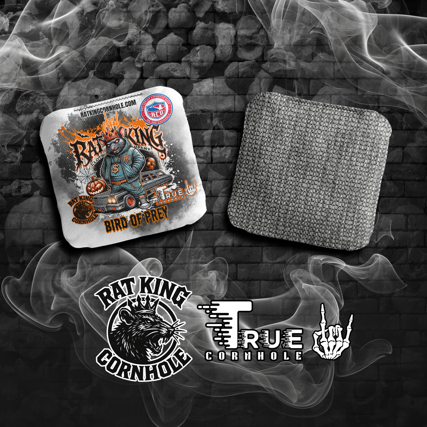 True Cornhole RATWEEN Cornhole Bags White