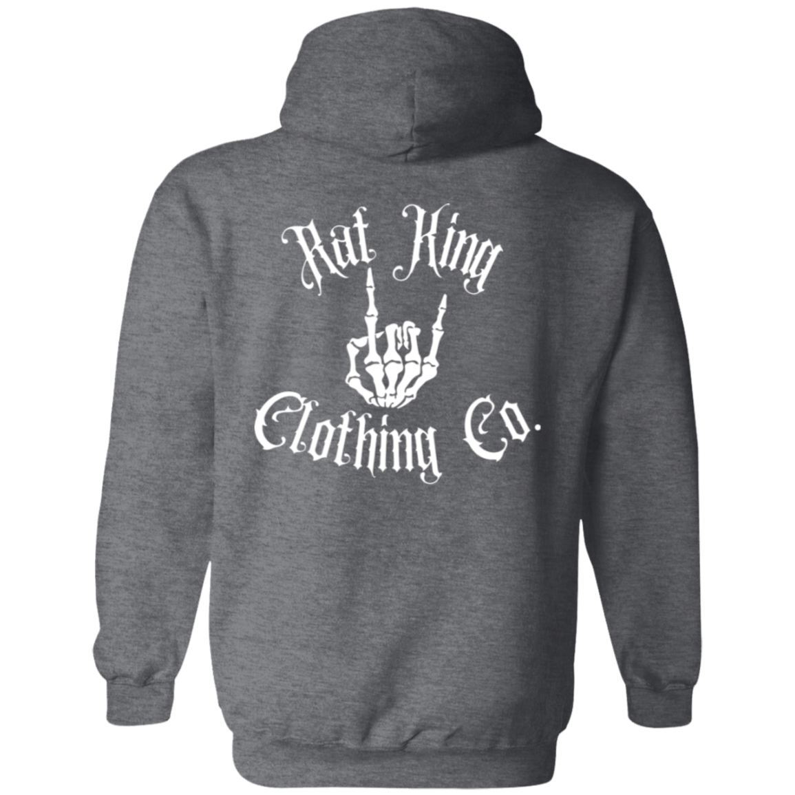 White RK Logo Pullover Hoodie