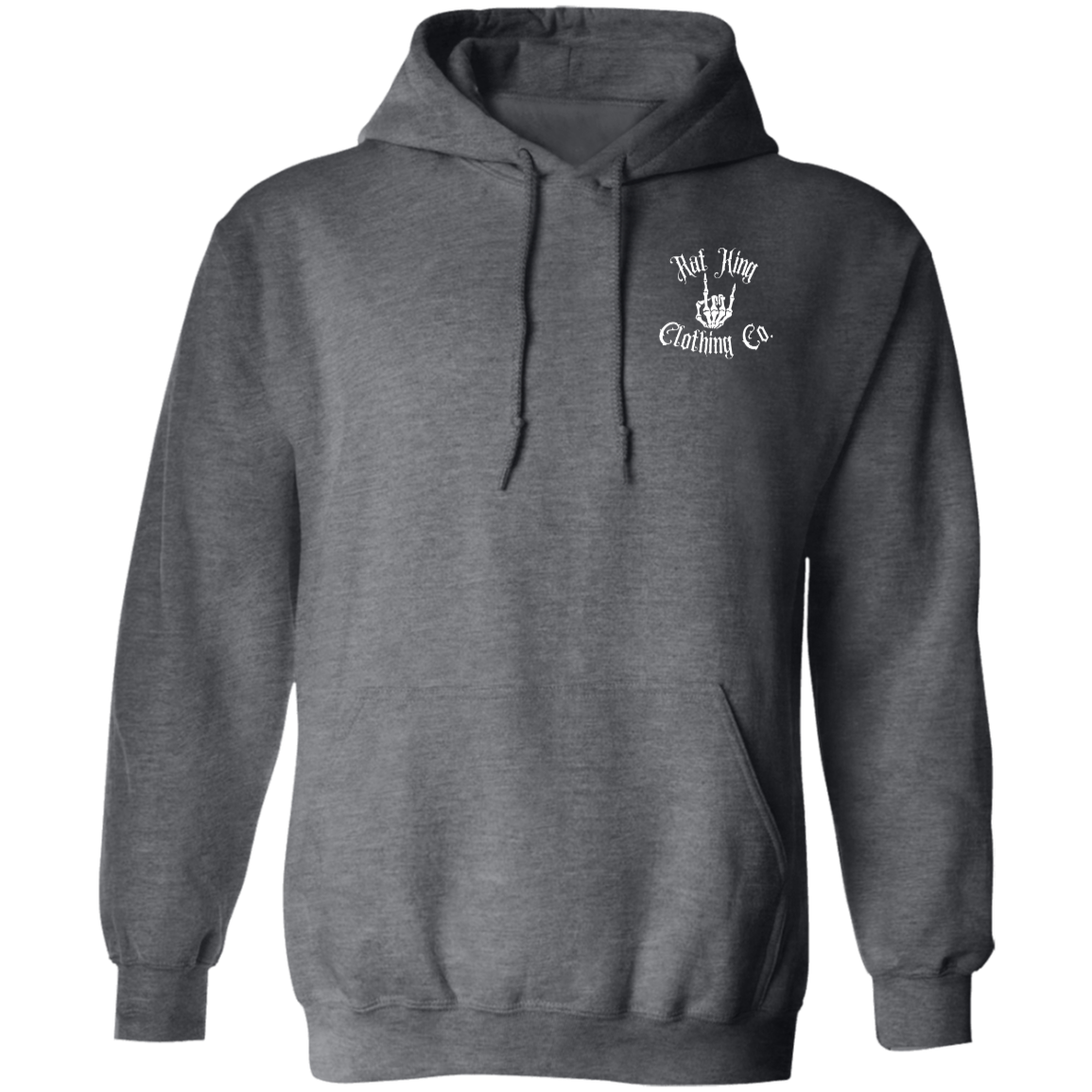 White RK Logo Pullover Hoodie