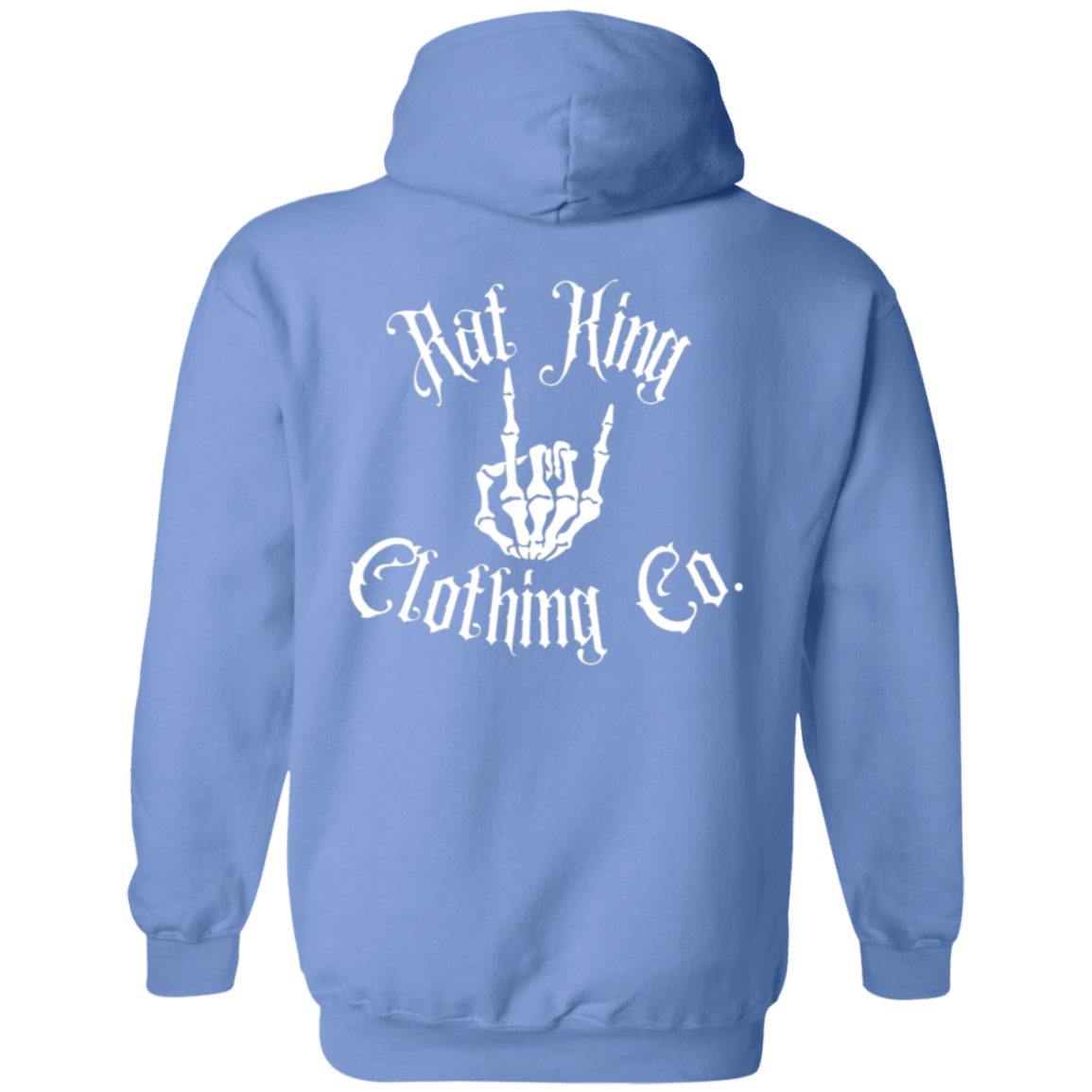 White RK Logo Pullover Hoodie
