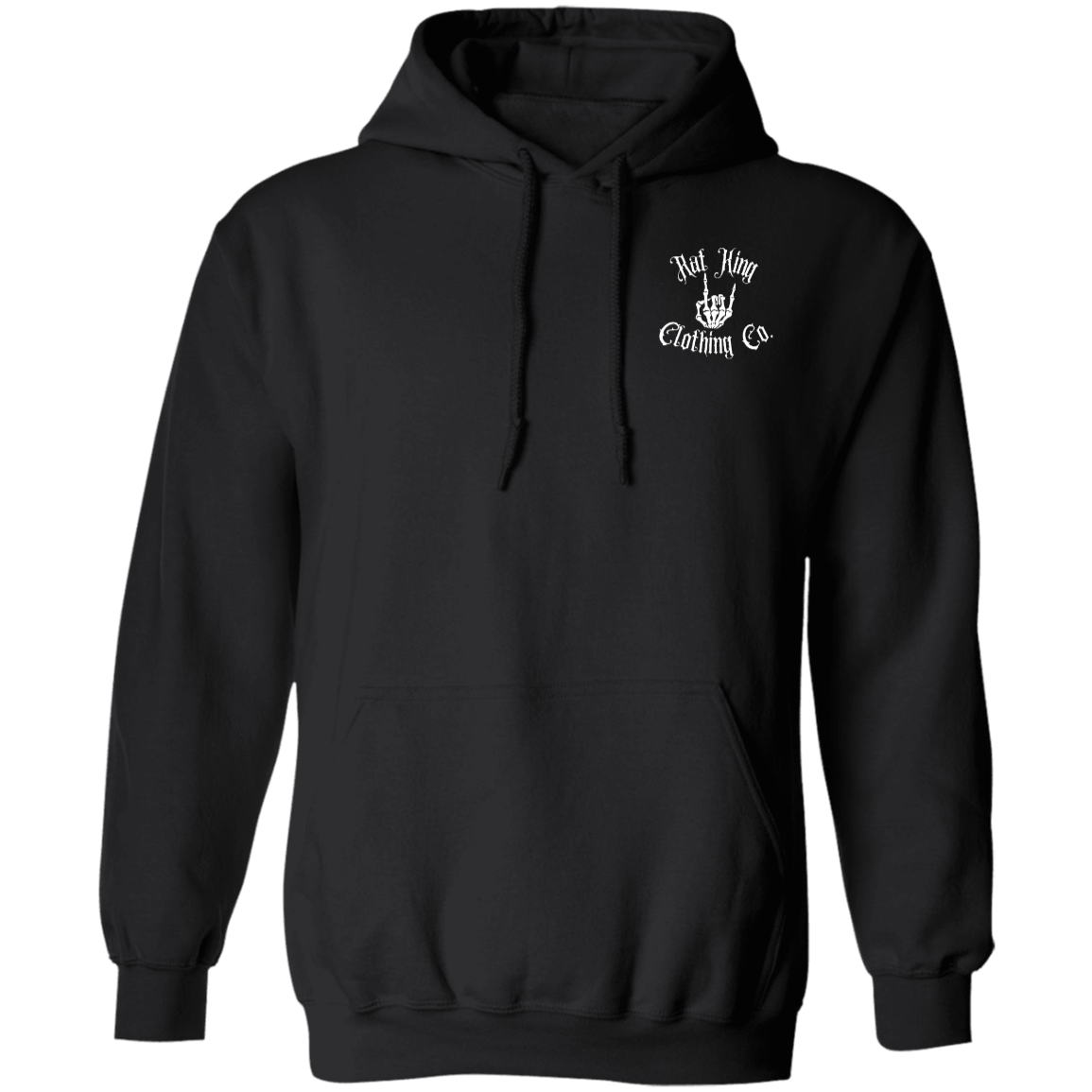 White RK Logo Pullover Hoodie