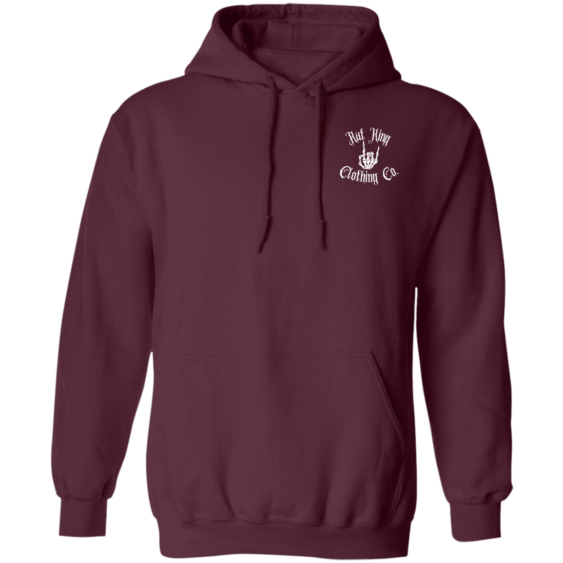 White RK Logo Pullover Hoodie