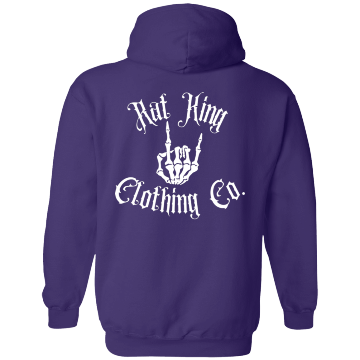 White RK Logo Pullover Hoodie