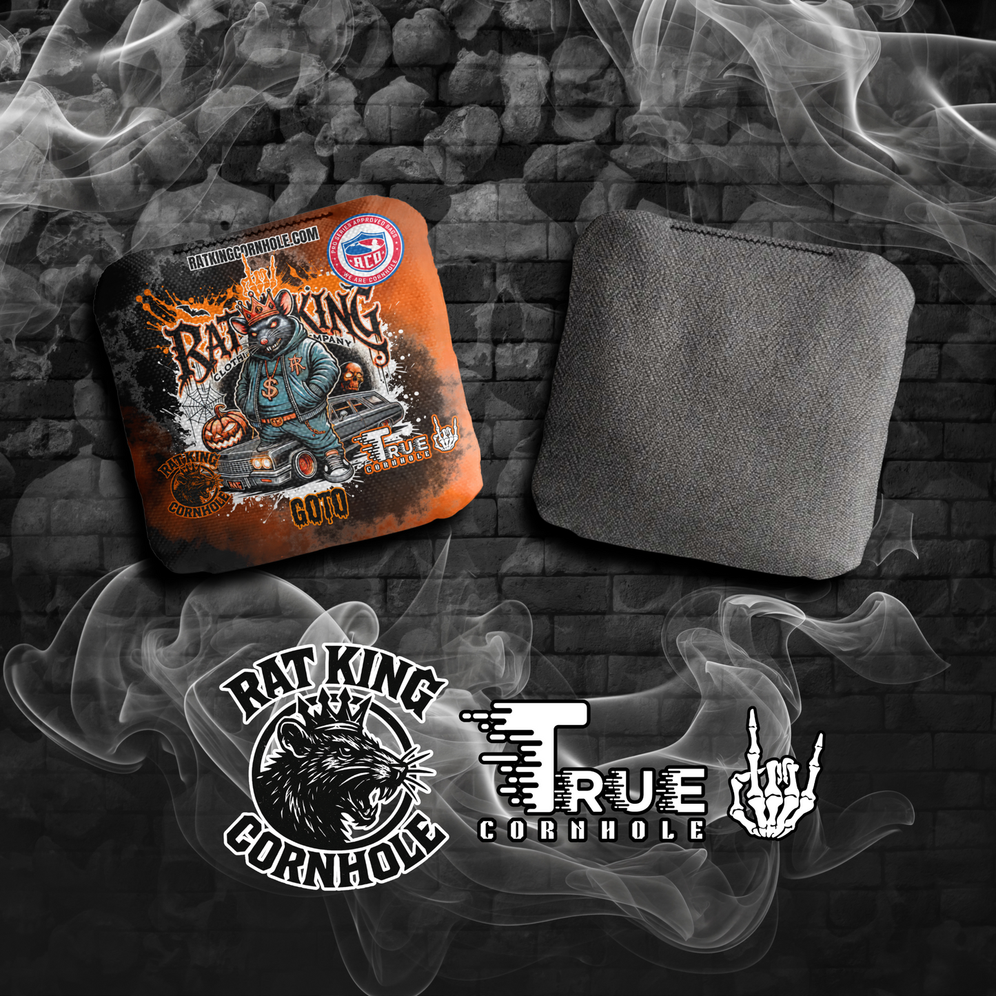 True Cornhole RATWEEN Cornhole Bags Orange