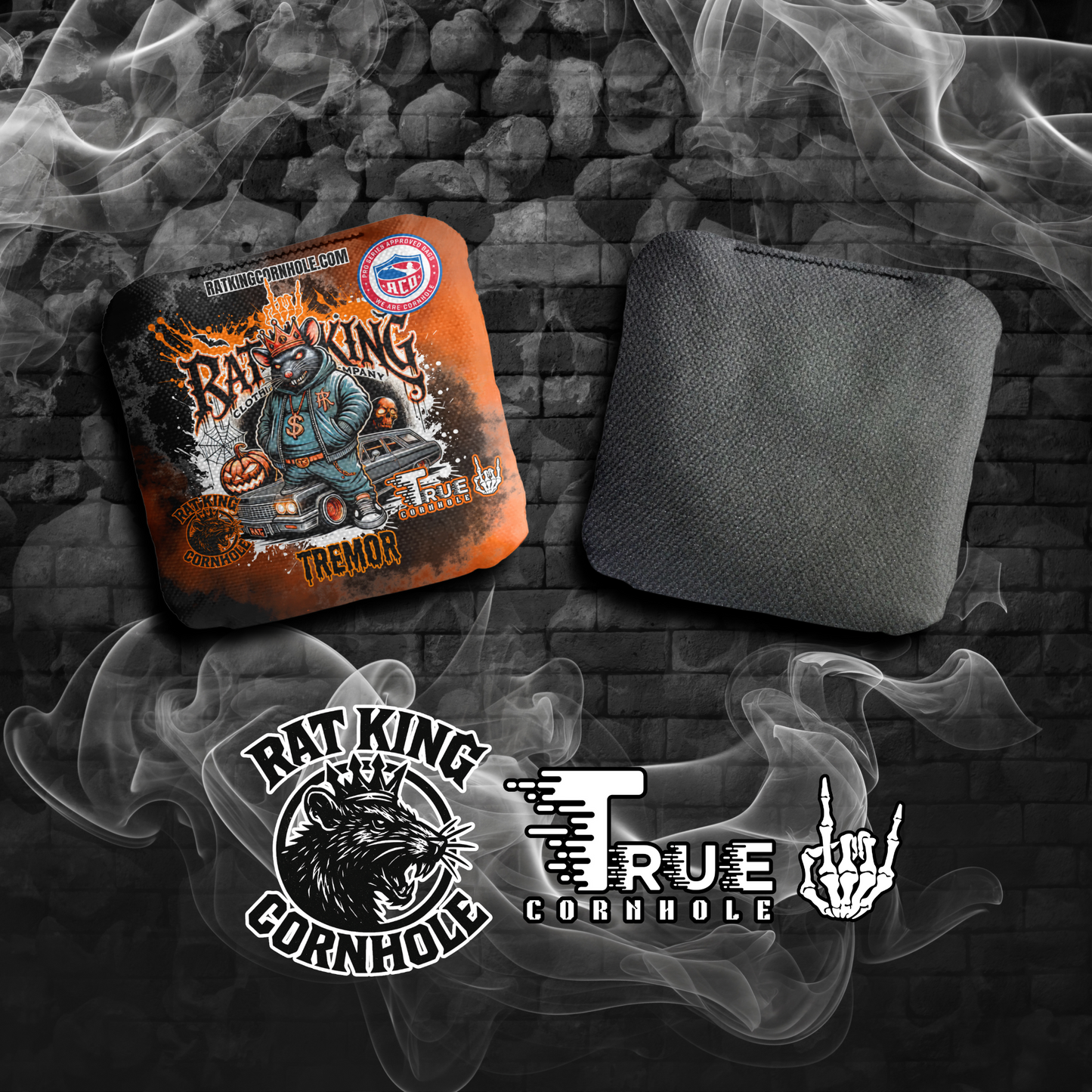 True Cornhole RATWEEN Cornhole Bags Orange