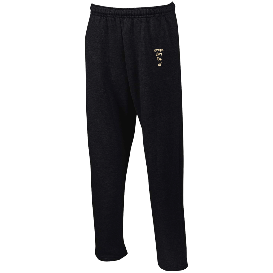 Stronger Every Day Open Bottom Sweatpants