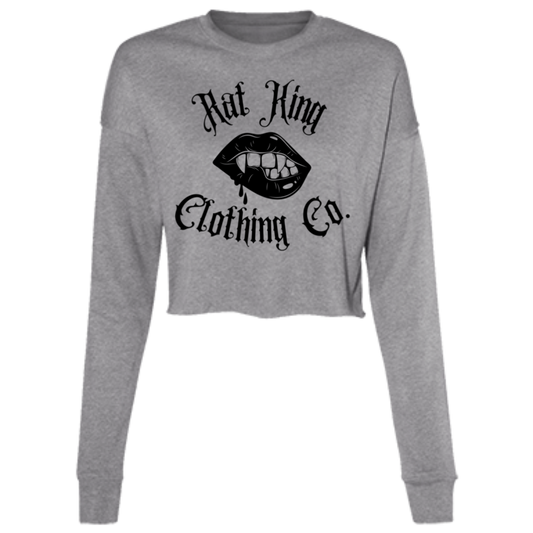 Vampire Lips Ladies' Cropped Fleece Crew